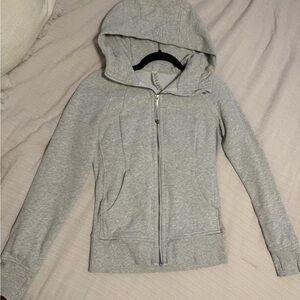 lululemon athletica Light Gray Women's Scuba Full Zip-Up Hoodie